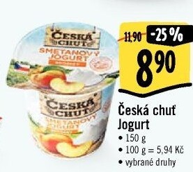 Jogurt smetanový ochucený Česká chuť