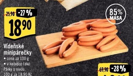 Minipárečky vídeňské