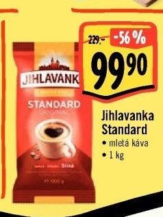 Mletá káva Standard Jihlavanka