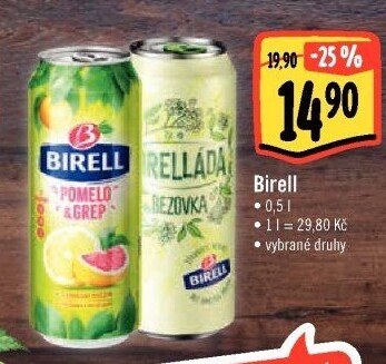 Nealkoholické pivo ochucené Birell