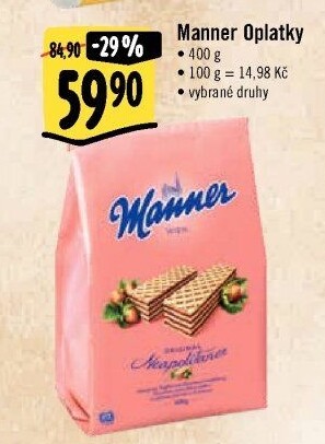 Oplatky Manner