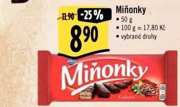 Oplatky Miňonky Opavia