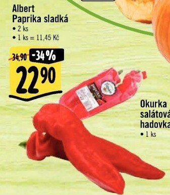 Paprika červená Albert