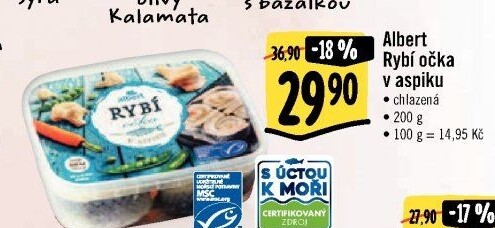 Rybí očka v aspiku Albert