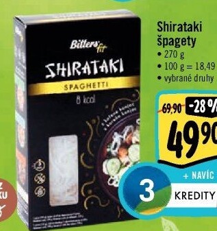 Těstoviny Shirataki Bitters Fit