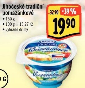 Tradiční pomazánkové Jihočeské Madeta