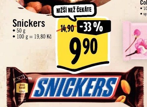 Tyčinka Snickers