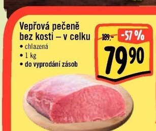 Vepřová pečeně bez kosti
