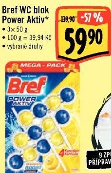 WC blok tuhý Power Aktiv Bref