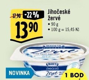 Žervé Jihočeské Madeta