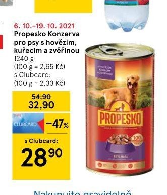 Propesko Konzerva pro psy 1240 g