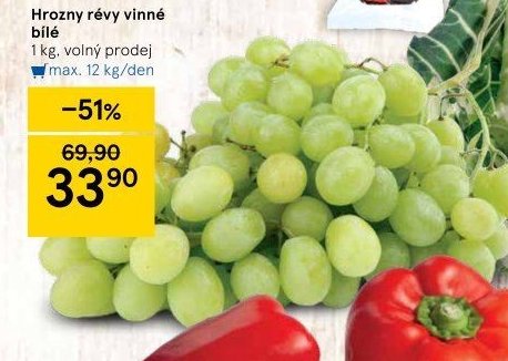 Hrozny révy vinné bílé