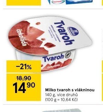 Milko tvaroh s vlákninou