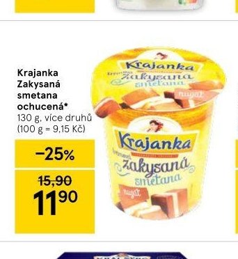 Krajanka Zakysaná smetana ochucená