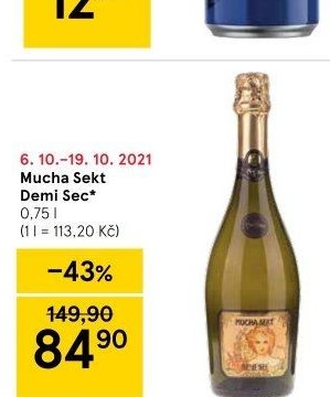 Mucha Sekt Demi Sec 0,75 l