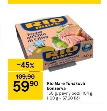 Rio Mare Tuňáková konzerva 160 g