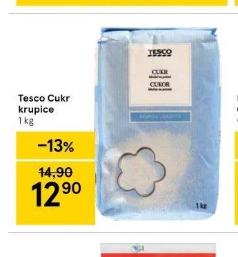 Tesco Cukr krupice 1 kg