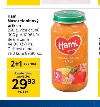 Hami Masozeleninový příkrm 250 g