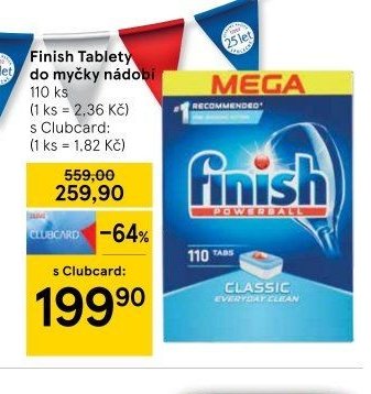 Finish Tablety do myčky nádobí