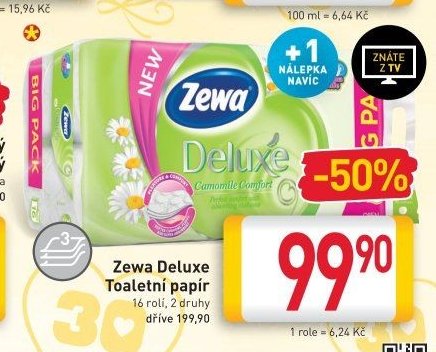 Zewa Deluxe Toaletní papír