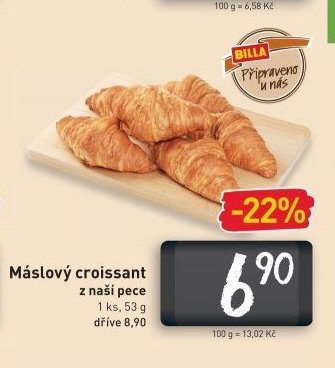 Máslový croissant z naší pece