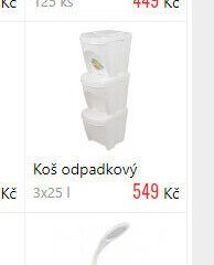 Koš odpadkový 3x25 l