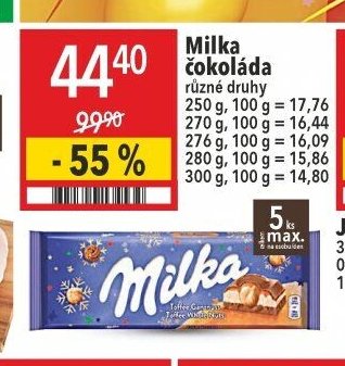 Milka čokoláda