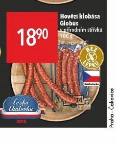 Hovězí klobása Globus
