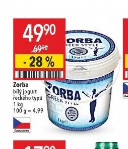 Zorba bílý jogurt řeckého typu 1 kg