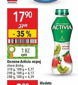 Danone Activia nápoj