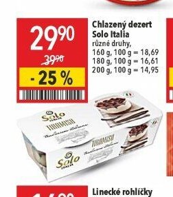 Chlazený dezert Solo Italia