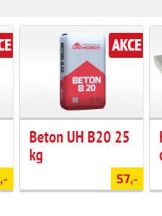 Beton UH B20 25 kg - UNI HOBBY akcniletaky.com