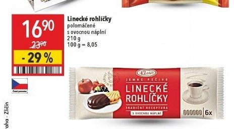 Linecké rohlíčky 210 g