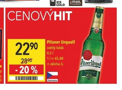 Pilsner Urquell světlý ležák 0,5 l