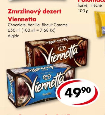 Zmrzlinový dezert Viennetta