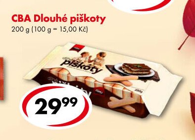 CBA Dlouhé piškoty