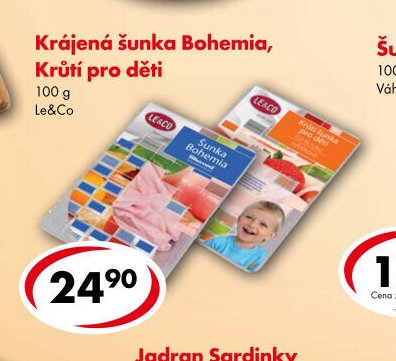 Krájená šunka Bohemia, Krůtí pro děti