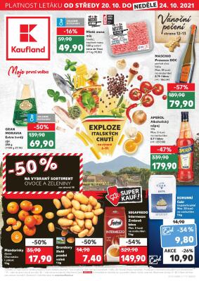 akční leták Kaufland 20.10.2021-24.10.2021