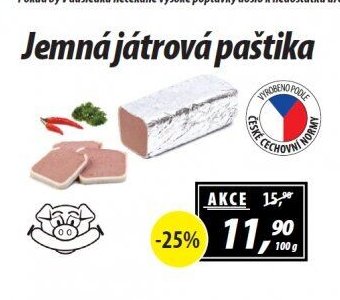 Jemná játrová paštika