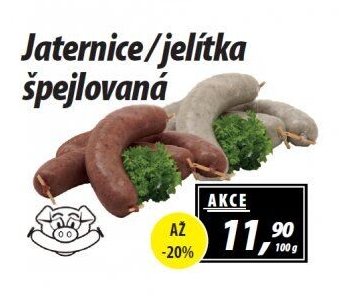 Jaternice/jelítka špejlovaná