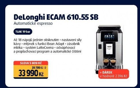 Automatický kávovar DeLonghi ECAM 610.55