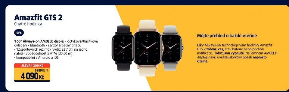 Chytré hodinky Amazfit GTS2