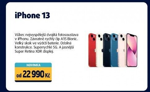 Mobilní telefon Apple iPhone 13