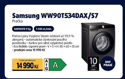 Pračka Samsung WW90T534DAX/S7