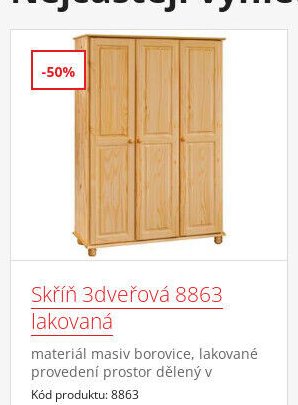Skříň 3dveřová 8863 lakovaná - IDEA nábytek akcniletaky.com