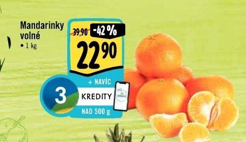 Mandarinky volné