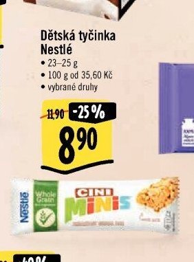 Dětská tyčinka Nestlé