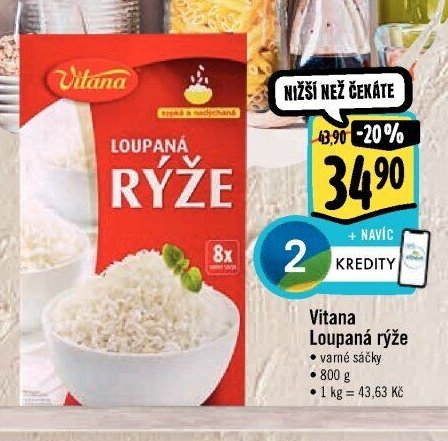 Vitana Loupaná rýže
