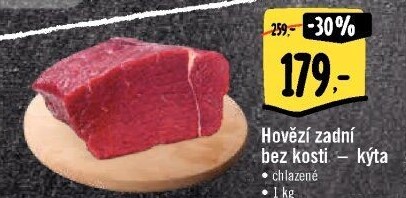 Hovězí kýta zadní bez kosti