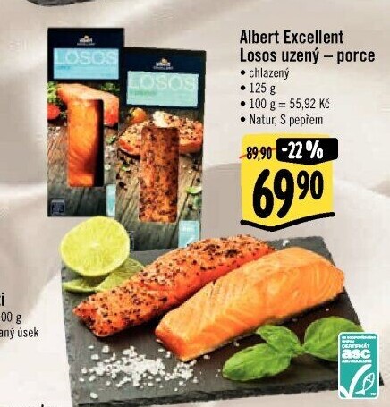 Losos uzený filet Albert Excellent